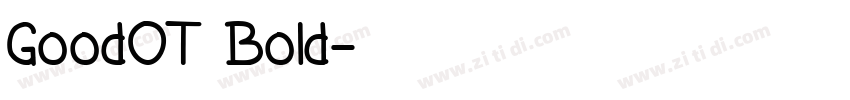 GoodOT Bold字体转换